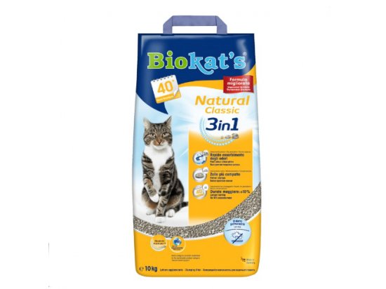 Фото - наполнители Biokats Natural NEW - Комкующийся наполнитель для кошачьего туалета