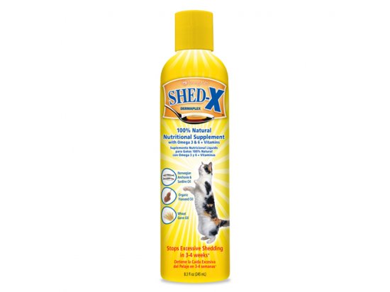 SynergyLabs® SHED-X CAT ШЕД-ИКС добавка для шерсти против линьки для котов 237 мл - 2 фото