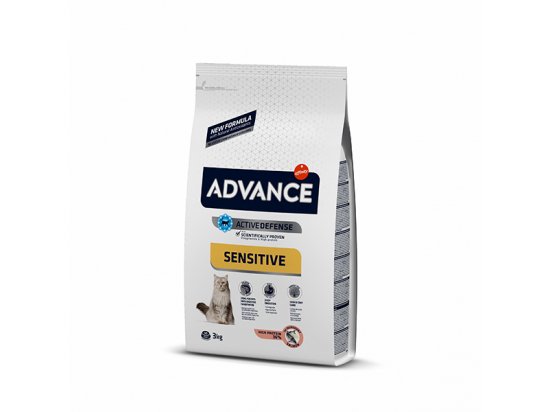 Фото - сухий корм Advance (Едванс) Cat Sensitive Salmon & Rice - корм для кішок з чутливим кишечником (з лососем та рисом)