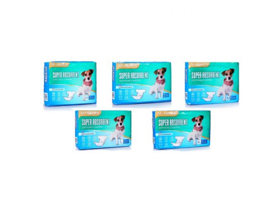 Фото - підгузки та трусики All Absorb Disposable Diapers - Гигиенические подгузники для собак (сук), 50 шт