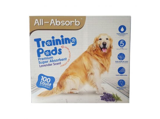 Фото - пелюшки All Absorb (Олл Абсорб) PREMIUM Привлекающие пеленки для собак (с ароматом лаванды)