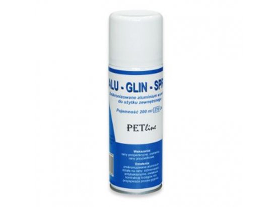 Фото - от ран и порезов ALU GLIN PET LINE (Алюспрей, Алюминиум) спрей заживляющий для животных