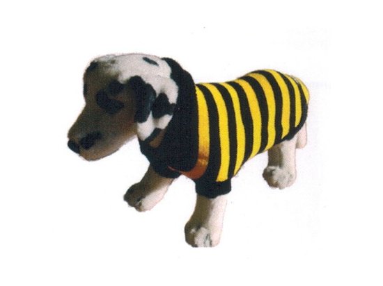 Фото - одежда Ami ЗооПалитра - свитер желтый в полоску для собак