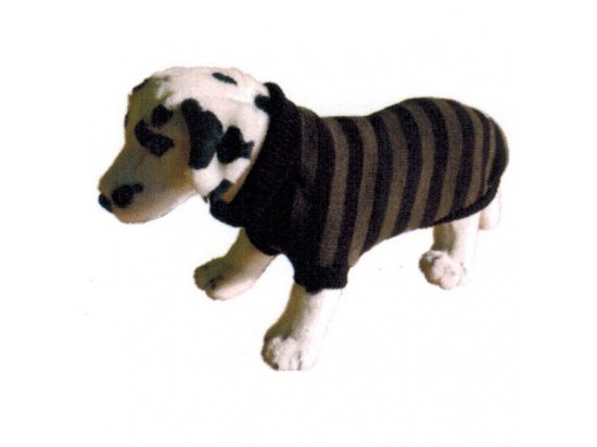 Фото - одежда Ami ЗооПалитра Хаки - свитер в полоску для собак