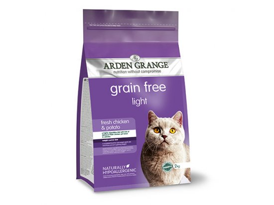 Фото - сухий корм Arden Grange (Арден Грендж) Adult Light - беззерновий сухий корм для дорослих кішок (зі свіжою куркою та картоплею)