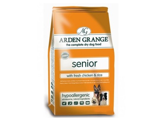 Фото - сухий корм Arden Grange (Арден Грендж) Adult Senior - сухий корм для собак похилого віку (з куркою та рисом)