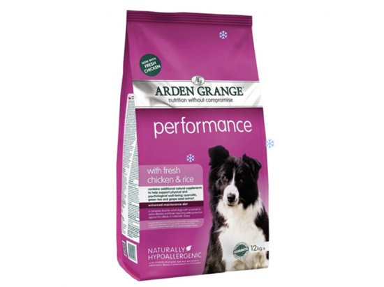 Фото - сухий корм Arden Grange Perfomancе - сухий корм для дорослих активних собак (курка та рис)