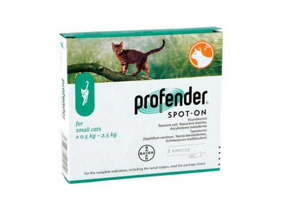 Bayer PROFENDER (ПРОФЕНДЕР) спот-он капли на холку от глистов для кошек - 3 фото