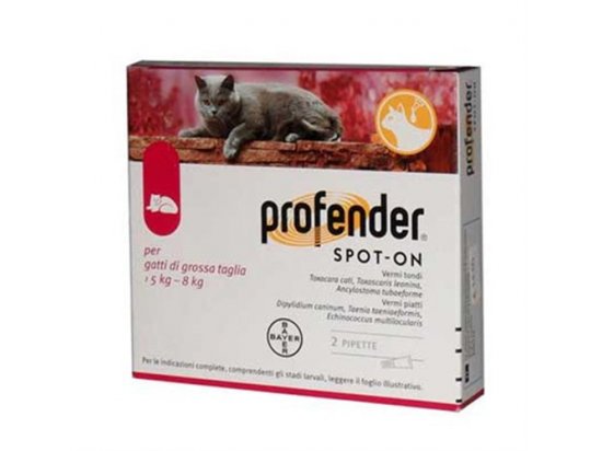 Bayer PROFENDER (ПРОФЕНДЕР) спот-он капли на холку от глистов для кошек - 2 фото