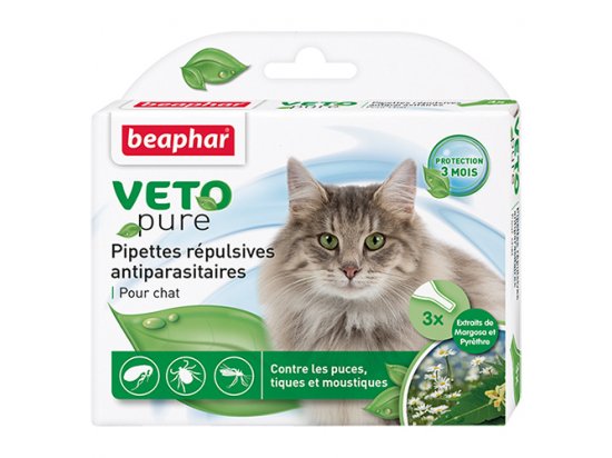 Фото - от блох и клещей Beaphar - Капли Био от блох, клещей и комаров для кошек