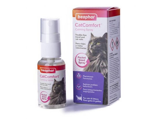 Фото - седативні препарати (заспокійливі) Beaphar CAT COMFORT CALMING SPRAY Спрей заспокійливий з феромонами для котів