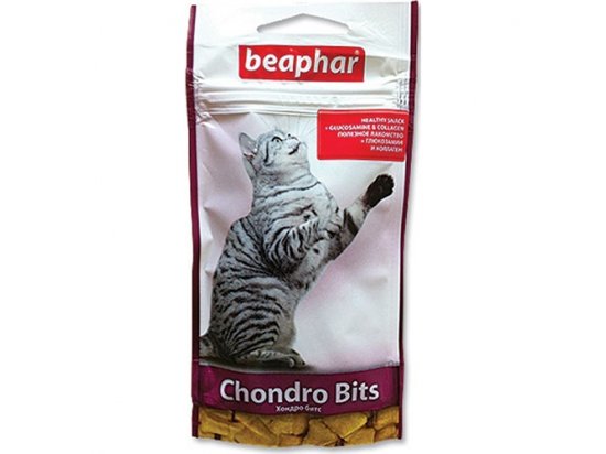 Фото - ласощі Beaphar Chondro Bits Витаминное лакомство для суставов с хондроитином и глюкозамином для кошек