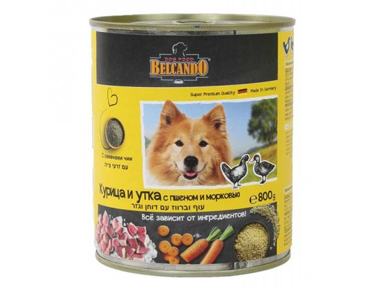 Фото - вологий корм (консерви) Belcando Качка, курка, пшоно і морква - консерви для собак