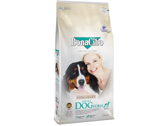 Фото - сухий корм BonaCibo ADULT DOG FORM сухий корм для собак із зайвою вагою та старіючих собак КУРКА ТА РИС