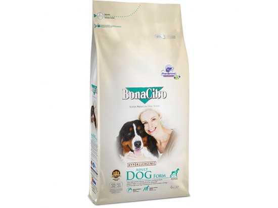 Фото - сухий корм BonaCibo ADULT DOG FORM сухий корм для собак із зайвою вагою та старіючих собак КУРКА ТА РИС