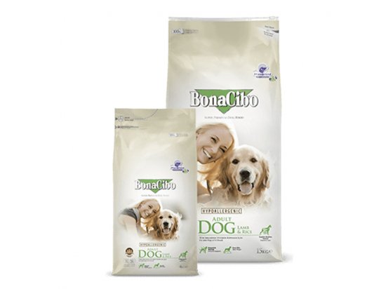 Фото - сухий корм BonaCibo ADULT LAMB & RICE сухий корм для дорослих собак Ягня та рис