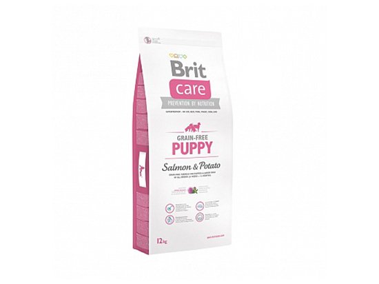 Фото - сухий корм Brit Care Dog Grain Free Puppy Salmon & Potato беззерновий сухий корм для цуценят та молодих собак усіх порід ЛОСОСЬ та КАРТОПЛЯ