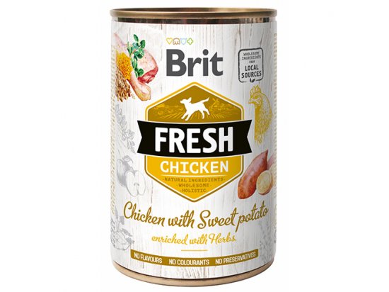 Фото - вологий корм (консерви) Brit Fresh Dog Adult Fish with Pumpkin консерви для собак РИБА і ГАРБУЗ