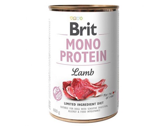 Фото - вологий корм (консерви) Brit Mono Protein Dog Lamb консерви для собак ЯГНЯ