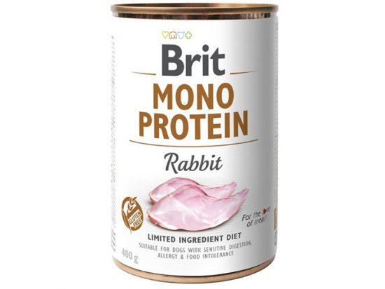 Фото - вологий корм (консерви) Brit Mono Protein Dog Rabbit консерви для собак КРОЛИК