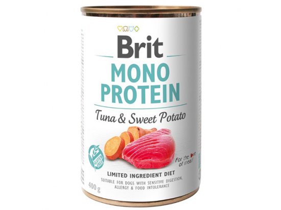 Фото - влажный корм (консервы) Brit Mono Protein Dog Tuna & Sweet Potato консервы для собак ТУНЕЦ и БАТАТ