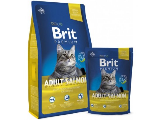 Фото - сухой корм Brit Premium Cat Adult Salmon сухой корм для кошек ЛОСОСЬ