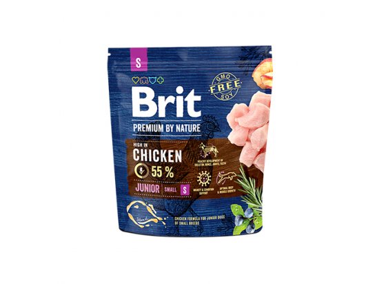 Фото - сухий корм Brit Premium Junior Small S Chicken сухий корм для цуценят та молодих собак дрібних порід КУРКА