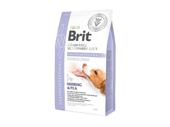 Фото - ветеринарные корма Brit Veterinary Diet Dog Grain Free Gastrointestinal Herring & Pea беззерновой сухой корм для собак при нарушениях пищеварения СЕЛЬДЬ и ГОРОХ
