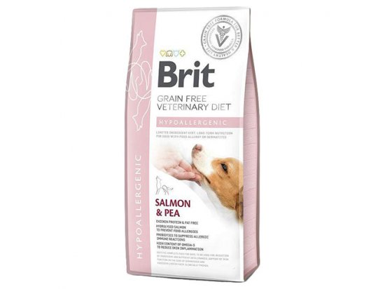 Фото - ветеринарні корми Brit Veterinary Diet HYPOALLERGENIC беззерновий гіпоалергенний корм для собак (лосось та горох)