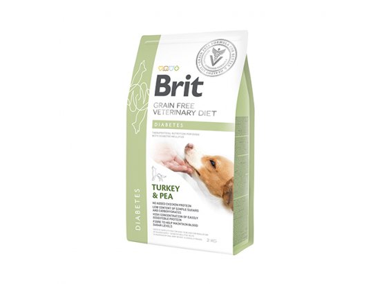 Фото - ветеринарні корми Brit Veterinary Diet DIABETES беззерновий корм для собак при діабеті (індичка та горох)