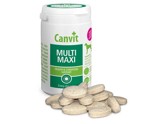 Фото - вітаміни та мінерали Canvit Multi Maxi (Мульті Максі) мультивітамінні таблетки для собак великих порід