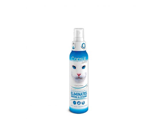 Фото - видалення запахів, плям та шерсті Capsüll NEUTRALIZOR CAT біоензимний засіб для видалення плям та запаху кішок