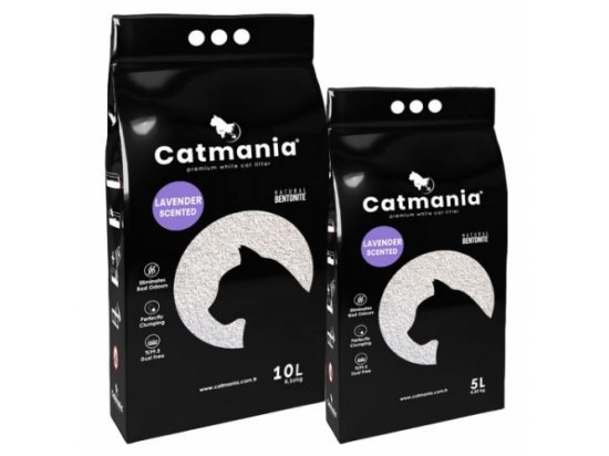 Фото - наполнители Catmania ЛАВАНДА комкующийся наполнитель для кошачьих туалетов, фиолетовые гранулы