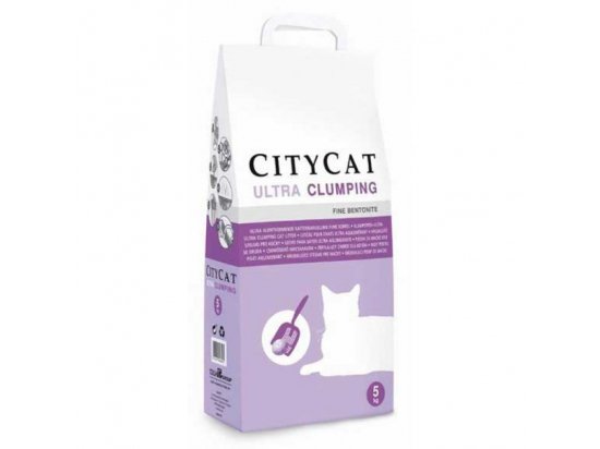 Фото - наповнювачі Sanicat (Саникет) CITYCAT ULTRA CLUMPING (СИТИКЕТ СИРЕНЕВЫЙ КОМКУЮЩИЙСЯ) наполнитель для кошачьего туалета, 5 кг