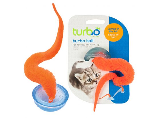 Фото - игрушки Coastal (Костал) TURBO TAIL POP UP (ТУРБО ТЕЙЛ ХВОСТ) игрушка для котов прыгающая,хвост в полусфере