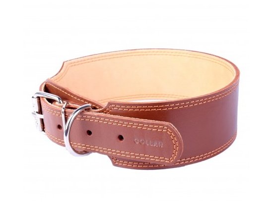 Collar Кожаный ошейник для собак ШИРОКИЙ, длина 52-64 см, ширина 60 мм - 2 фото