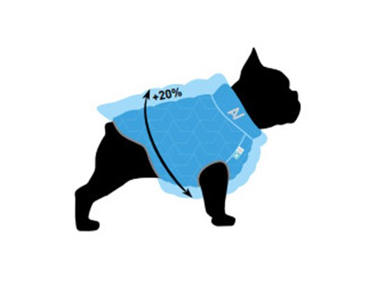 Фото - одяг Collar AIRY VEST UNI двостороння еластична куртка для собак, чорно-блакитна