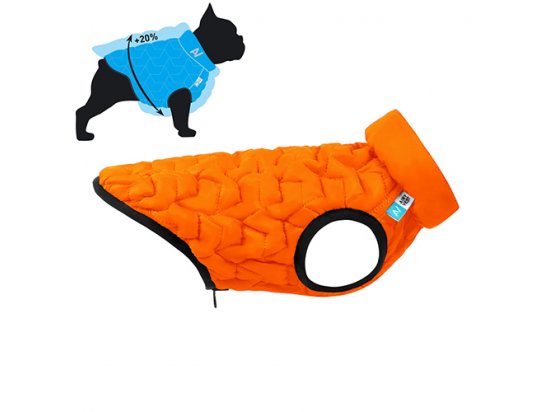 Фото - одежда Collar AIRY VEST UNI двусторонняя эластичная куртка для собак, оранжево-черная
