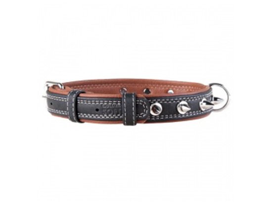 Collar SOFT - кожаный ошейник с шипами для собак  - 2 фото