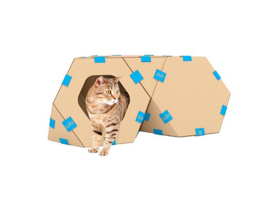 Фото - спальні місця, лежаки Collar TelePet картонний модульний будиночок для котів