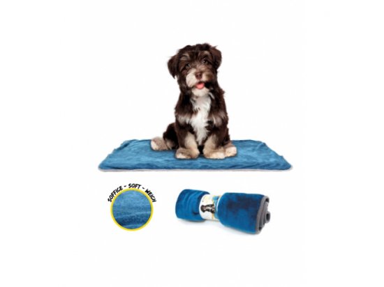 Фото - лежаки, матрасы, коврики и домики Croci CARESS подстилка для собак и кошек, синяя, 100 х 70 см