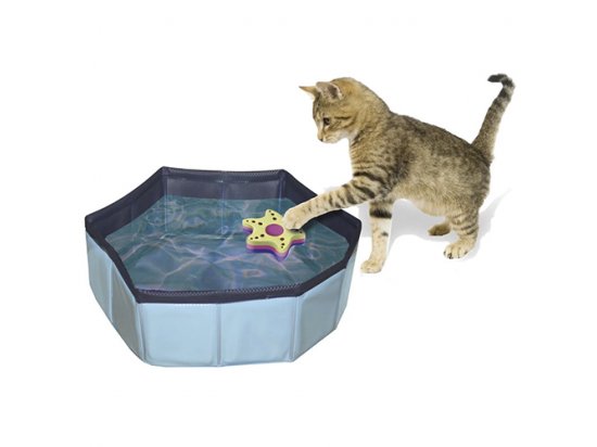 Фото - іграшки Croci PISCINA басейн + 2 іграшки для котів надувний, вініл