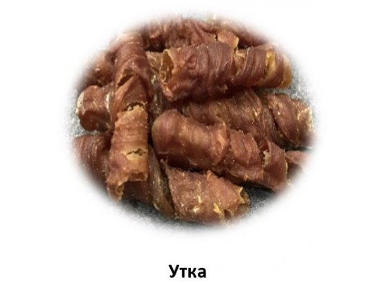 Фото - лакомства Gimdog Superfood мясные спиральки для собак УТКА, 55 г
