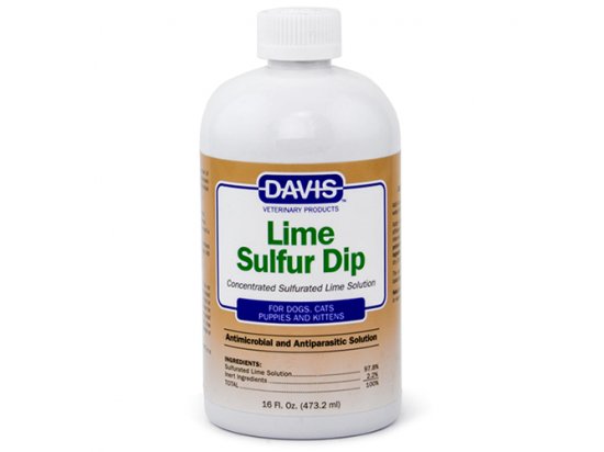 Фото - от блох и клещей Davis LIME SULFUR DIP антимикробное и антипаразитарное средство для собак и котов, концентрат
