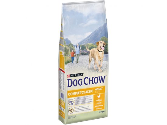 Фото - сухий корм Dog Chow ADULT COMPLET CLASSIC корм для дорослих собак КУРКА, 14 кг