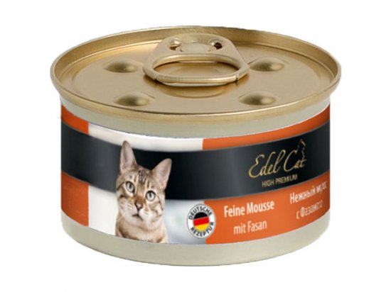 Фото - вологий корм (консерви) Edel Cat Мousse Консерви для кішок - ніжний мус, ФАЗАН