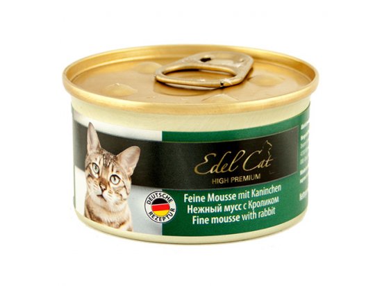 Фото - вологий корм (консерви) Edel Cat Мousse Консерви для кішок - ніжний мус, КРОЛИК