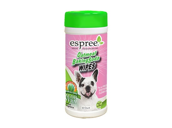 Фото - повседневная косметика ESPREE (Эспри) Oatmeal Baking Soda Wipes - Влажные салфетки с пищевой содой и протеинами овса для собак