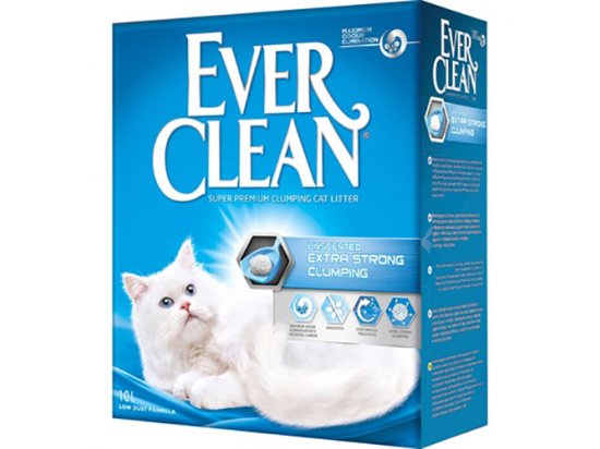 Фото - наповнювачі Ever Clean EXTRA STRONG наповнювач, що грудкується, для котячого туалету, без аромату