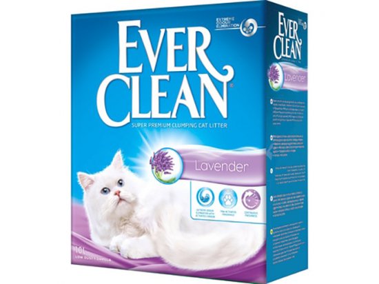 Фото - наповнювачі Ever Clean LAVENDER наповнювач для котячого туалету, що комкується, з ароматом лаванди